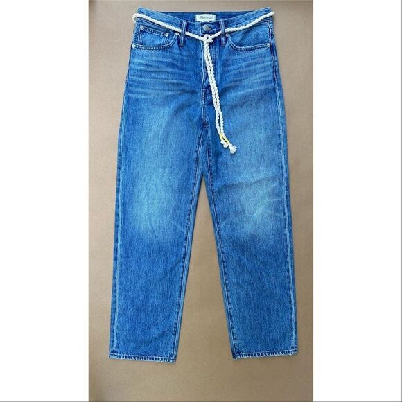 Madewell The Dadjean In Kingshill Wash With Removable Rope Belt - Picture 4 of 5